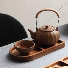 1件装优质木托盘 - 餐盘、托盘、木板、零食托盘、甜点托盘、椭圆形木托盘和木板，采用天然木材制成，非常适合盛放食物、糕点、奶酪、甜点、咖啡、水果，也是餐厅、厨房、客厅/卧室的核心装饰品；是母亲节、父亲节、生日、盛菜碗、野餐和露台的绝佳礼物。 - 查看 2