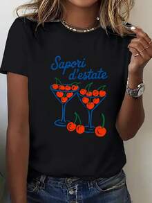 Women T-Shirts - Black - View 2