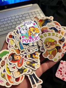 50/100 Stück/Set coole süße PAW Patrol Aufkleber PVC Aufkleber Dekoration Handy Skateboard Koffer Kühlschrank Graffiti Aufkleber für Partygeschenk - Karikatur - Übersicht 12