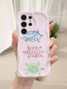 1个极简主义TPU材质白色奶油纹理手机壳，带有3只海龟图案，加厚防滑保护套，兼容、荣耀等手机。 - 米色 - 查看 8