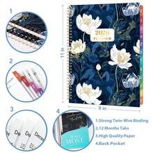 XDL 2026 Planner - Jan. 2026 - Dec. 2026, 8.5" X 11", Planner 2026 Weekly & Monthly, 2026 Calendar With 12 Monthly Tabs, Back Pocket - 2026 Planner - 查看 3