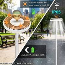 WIXHFG [Solar Flagpole Lights] Solar Flagpole Lights, Flag Lights, Camping Tent Lights, Garden Lights, Umbrella Lights, Ultra-Bright Solar-Powered Flagpole Lights, Dusk To Dawn - 48LED - 查看 3