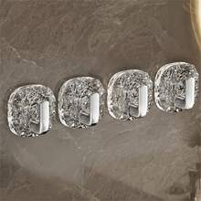 Ganchos de pared con diseño de copos de nieve, toallero de baño, ganchos de almacenamiento de utensilios de cocina, ganchos de almacenamiento montados en la pared, decoración del hogar y el baño, almacenamiento del baño, decoración de otoño, suministros de regreso a la escuela - Multicolor - Ver 8