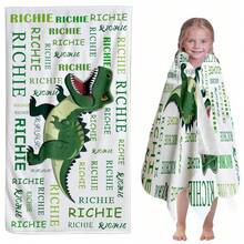 Personalized Children's Beach Towel, Custom Letter Combination And Fun Beach Pattern Design, Exclusive For Children, Girls, Boys, Adults, Quick Drying Custom Towel, Suitable For Beach, Pool, Bathroom, Exclusive Gift - Multicolor - View 4