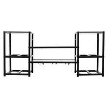 Wall-Mounted 3-Tier Wine Rack With Glass Holder, 20 Kg Load Capacity, Modern Wine Rack For Storage And Presentation In Kitchens, Bars, Wine Cellars And Restaurants, White, 87.88 X 39.88 X 24.89 Cm - Black - View 10