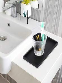 Countertop And Vanity Tray – Small Silicone Tray, Soap Dispenser Trays, Bathroom Trays, Kitchen Soap Holder Sink Organizer Counter Caddy For Soaps Bottle Keys, Sponge Holder Dish - Multicolor - View 6