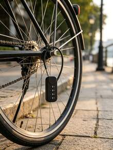 1pc Bicycle Anti-Theft Password Lock, Multifunctional Padlock - Keyless Design, Unisex, Suitable For Helmet, Backpack, Suitcase, Gym Locker, Essential For Travel & Camping - Multicolor - View 2