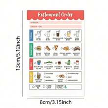 Pretend Play Notepads, Doctor Consultation, Restaurant Order, Fun Interactive Role-Playing Portable Notepad - Multicolor 7 - View 3