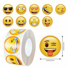 500 miếng/cuộn, hình dán khủng long 2,5cm, 6 mẫu, hình dán hoạt hình dùng cho văn phòng phẩm, bút chì, ba lô, ván trượt, giáo viên, bánh ngọt, phong bì, đồ thủ công, sổ lưu niệm. - Hoạt hình - Xem 6