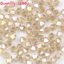 100Pcs Multicolor Austrian Crystal Bicone Beads - 4mm Faceted Glass Spacer Beads For DIY Jewelry Making And Handmade Crafts - One Bag - View 38