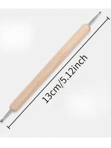 Set de 5 piezas de herramientas de estampado de doble cabeza: herramientas de delineado y punteado con punta de bola de acero inoxidable, adecuadas para pintura, tallado y moldeado DIY - Varios estilos - Ver 2