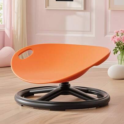 1件360°旋转椅，自闭症青少年训练转盘，采用PP材质，适合家庭和户外协调能力训练