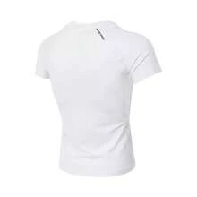 Nike Kaos Lengan Pendek Olahraga Kasual Wanita PRO DF SS BASELAYER - Putih - View 3