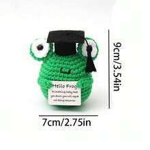1pc Handmade Graduation Gift: Crafted With Soft, Hypoallergenic Yarn, This Comfortable And Charming Piece Makes A Wonderful Graduation Memento. Graduates Can Display It On Their Desk, Bookshelf, Or In Their Dorm. - Multicolor - View 2