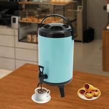 SanBouSi Insulated Beverage Container With Spout Cold And Hot Drink Dispenser For Parties - Blue - View 9