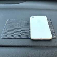 1pc Car Dashboard Anti-Slip Mat, Sticky And Stable, Can Hold Phone, Keys, Keychains, Remote Controls, Keeps Items Organized, Easy Installation, Safer And More Convenient For Driving - 1pcs Black Storage Non-slip Mat - View 10