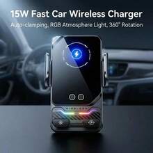 15W 通用车载无线充电支架，自动感应 360° 旋转，66W 磁吸适配器，适用于 和安卓手机 - No magnetic attraction - 查看 3