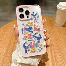 fundas para celular   Funda Magnética con Diseño Colorido de Caramelo Macaron, con Arte Graffiti, Compatible con Carga Inalámbrica y para  11,12, 13, 14, 15, 16, 17, PRO, PROMAX, PLUS, AIR, 16E, 17AIR, - Estilo (1 pieza) - Ver 2
