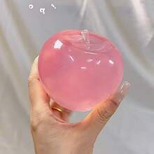 Juguete de estrés realista en forma de manzana de cristal, juguete creativo de alta calidad para aliviar el estrés, dispositivo de descompresión de manzana de cristal súper grande - Multicolor - Ver 5