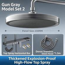 Shower System Modern Rain Faucet Set With Valve And Diverter Shower Mixer With Handheld High Pressure Square Rainfall Shower Valve - YG006 - View 6