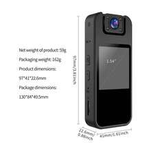 1pc 1000mAh High Capacity Rechargeable Battery Pack, Sports Camera With 1080P FHD 180° Rotatable Lens, Compact Design For Cycling, Running, Travel, Outdoor Adventure And Daily Recording - 黑色 - 查看 3