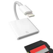 USB-C/Lightning 转 SD 卡相机读卡器适配器，便携式通用型，兼容 ，可追踪相机画面，即插即用，兼容 17/16/15/14/13/12、Galaxy 系列 - 查看 14