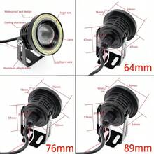 2X Đèn LED chạy ban ngày tự động COB 12V Đèn pha Angel Eye Đèn sương mù Đèn pha chống nước Đèn chạy ban ngày Đèn xi nhan Đèn LED cốp xe - 89mm - Xem 6
