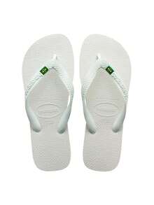 "HAVAIANAS Unisex Grey Flip Flops - Timeless Comfort With 100% PVC Straps & -Durable- Rubber Sole, Available In Sizes 39/40 To 45/46 - Perfect For All Seasons, SS24/SS25 Collection - Ideal For Beach Or Casual Wear, Ensuring Long-Lasting Durability & Style - Experience Exceptional Footwear Versatility With These Stylish, High-Quality Sandals - A Must-Have For Your Year-Round Wardrobe" Blanco - 白色 - 查看 1