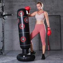 Inflatable Punch Box Sport Heavy Duty Free Standing Adults Kids Kick Boxing MMA - 預設 - 查看 3