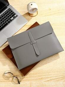 1 chiếc túi đựng tài liệu A4 bằng da PU tối giản, thiết kế khóa cài, dung tích lớn, cặp tài liệu đa chức năng, túi đựng hồ sơ/giấy tờ, túi đựng tài liệu kinh doanh, túi đựng hồ sơ di động tiện lợi. - nhiều màu - Xem 10