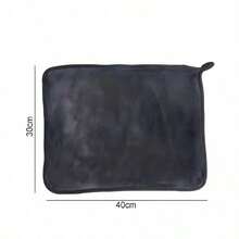 Toalla de Microfibra Twisted Loop 600GSM 30x40cm Secado Rapido para Auto Negra - Negro - Ver 1