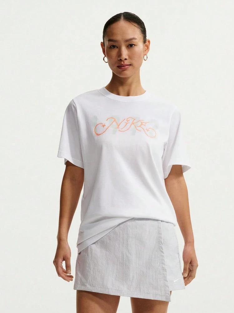 Nike 女士 AS W NSW SS TEE POOL PARTY 针织圆领短袖T恤 TIR7559-100 - 白色 - 查看 1