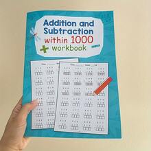 32-Page 1000 Addition & Subtraction Math Learning Workbook, Math Practice Paper, Learning Activity Sheets, Early Math Education, School Learning & Educational Writing Supplies - Multicolor - View 7