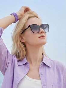 CAMEL CROWN Kính thời trang phân cực ngoài trời dành cho nữ, kính thời trang gập gọn, kính chống tia UV. - Khung màu xám, tấm màu xám - Xem 4
