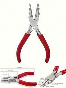 1pc Manual Tool Jewelry Pliers, Carbon Steel Round Nose & Pointed Nose Pliers (For 3 People To Use, Ring DIY, Metal Rings, Jewelry Release Pliers, Jewelry Making Tools, 1-6 Inch Coil Wire Tool Pliers - A - View 11