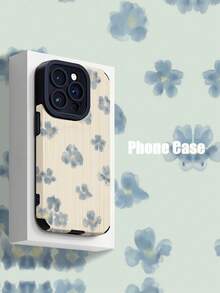 1pc  accesorios no incluidos 1PC Delicate Floral Pattern Soft Protective Phone Compatible With 15/15Plus/15Pro/15ProMax Compatible With - Multicolor 2 - Ver 1
