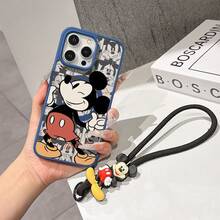 This Disney Mickey Mouse Pattern Lanyard Phone Case Features A Strong Magnetic Closure And Full Coverage Of Acrylic And TPU Material. It's Shockproof, Lightweight, And Suitable For IPhone17/16/11/13/15/15 Plus/15 Pro/15 Pro Max/12/14 Pro Max/11 Pro Max/12 Pro/12 Pro Max/13. It's A Popular Birthday Gift, Business Gift, Durable, Stain-Resistant, And Fingerprint-Resistant New Phone Case For Men And Women. It Also Includes A Mickey Mouse Phone Case And Mickey Mouse Doll Bracelet. Compatible With SamsungGalaxy S20, S21, S22, S23, And S24 Series. It's The Perfect Gift For Friends And Family. This Stylish Phone Case Is Fun, Lightweight, And Durable. IPhone17 Pro Max Phone Case, Minnie Phone Case. - Clear - View 6