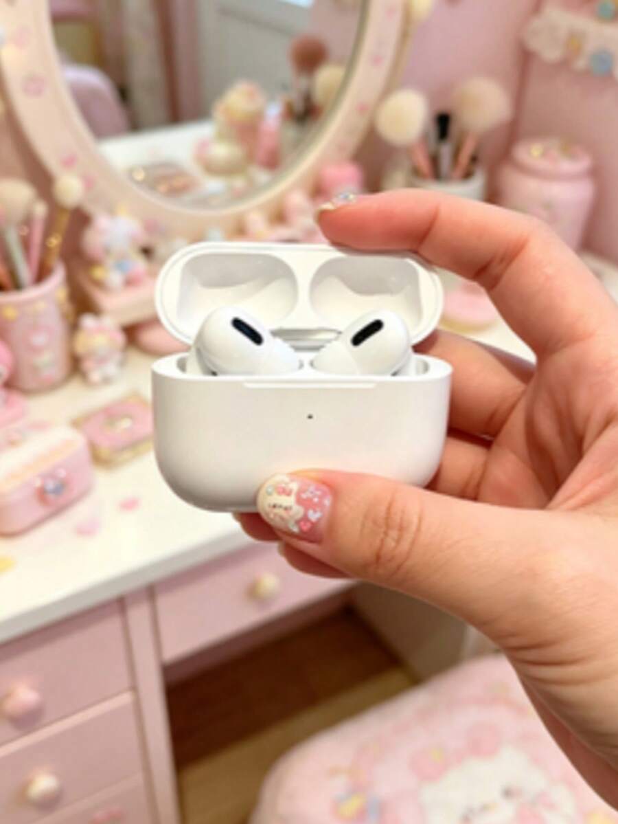 无线耳机，白色耳机，高品质降噪耳机，蓝牙运动耳机 - 查看 1