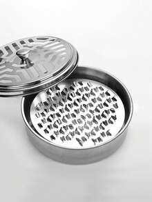 Stainless Steel Mosquito Coil Holder, Portable Mosquito Repellent Incense Box With Lid And Handle, Compact Design For Indoor And Outdoor Use - Multicolor - View 6