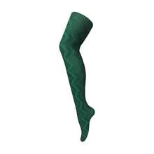 Sock Snob Sock Snob - Ladies Thick Coloured 80 Denier Opaque Patterned Winter Fashion Tights - 編織綠 - 查看 1