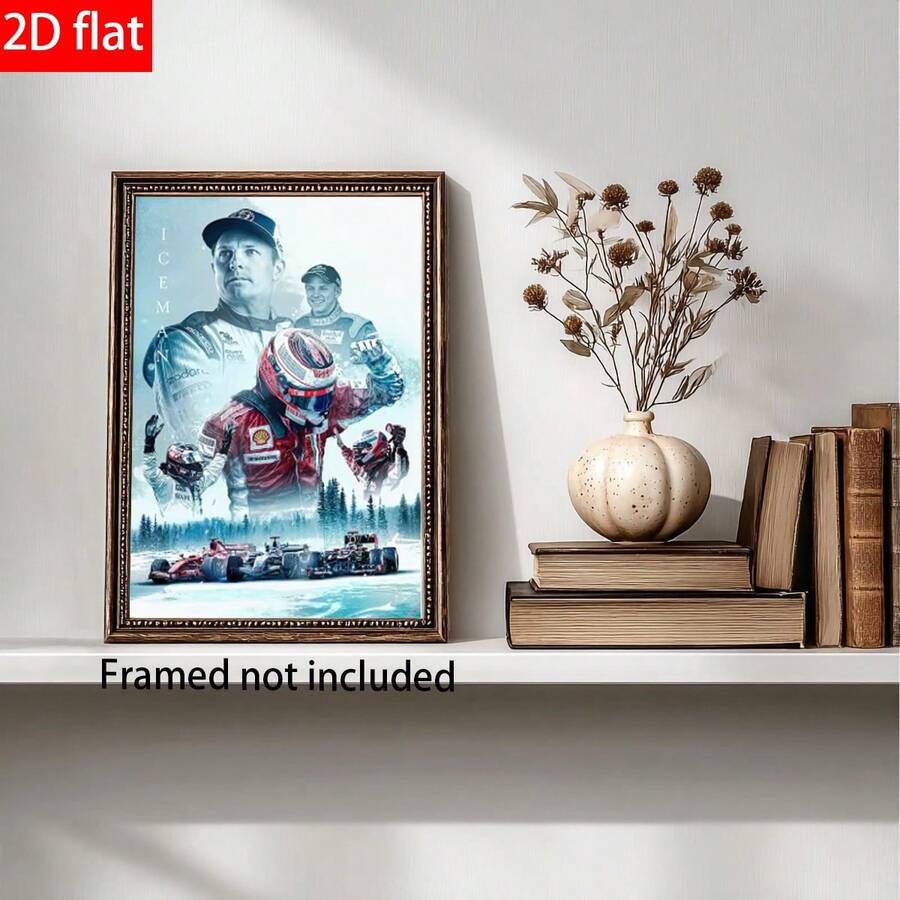 1pc Poster Champion Canvas Painting Racing Car Wall Decoration Living Room Home Decor - Multicolor - View 1