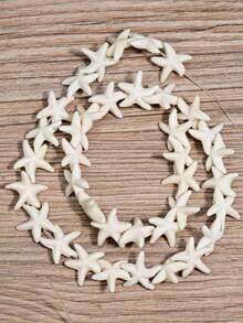 Cuentas de estrella de mar turquesa coloridas para hacer joyas. 37 piezas de cuentas para pulseras, collares y tobilleras DIY. Estilo bohemio de playa para primavera y verano. - Multicolor - Ver 15