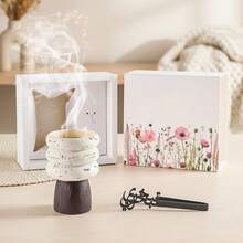 Bộ lư hương tuyệt đẹp với bao bì tinh tế. Đây là vật trang trí nhà cửa đầy phong cách, vừa là máy khuếch tán hương thơm vừa là giá đỡ hương, đồng thời là vật trang trí bàn làm việc trong tháng Ramadan. Sản phẩm lý tưởng cho phòng khách, phòng ngủ, phòng tập yoga và không gian thiền định. Lư hương độc đáo này được thiết kế dành cho những người yêu thích hương thơm và là món quà lễ hội hoàn hảo dành cho bạn bè thân thiết và bạn nữ. - 3267+ clip - Xem 2