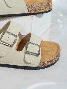 Women's Retro Open Toe Breathable Sandals, Comfortable Non-Slip Durable Slippers, Ladies Summer Footwear - Reverse Beige 1 - View 7