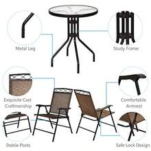 Patio Bistro Set café - Marrn - Ver 6