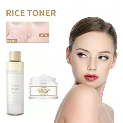 EELHOE 2024 大米爽肤水面霜 保湿滋养紧致美白提亮修护柔滑肌肤 女性精华面部护理