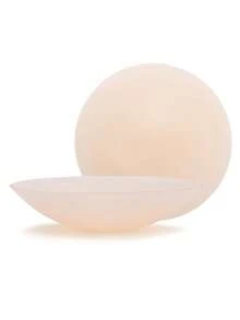 2-4片可重复使用的硅胶乳贴，隐形自粘式乳贴，带收纳盒，无肩带文胸配饰，适合派对/正式场合，防止乳头凸出 - 杏色 - 查看 8