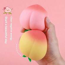 1pc Peach Squeeze Toy Stress Relief Squishy Slow Rebound Squeeze Ball Exquisite Party Favor Birthday Gift For Boys Girls Random Packaging OPP Bag Or Box ITUL - 多色 - 隨機顏色 - 查看 7