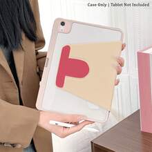 1 chiếc ốp bảo vệ máy tính bảng xoay 360° có khe cắm bút, giá đỡ từ tính đa góc với chức năng tự động tắt/mở màn hình, tương thích với iPad Pro/Air, , Pad 5/6/9 - Nhiều màu - Xem 6