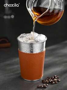 choxila 1个不锈钢咖啡杯，冰美式咖啡杯，户外露营水杯，茶杯 - 咖啡杯 - 查看 2